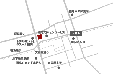 福岡支店の地図