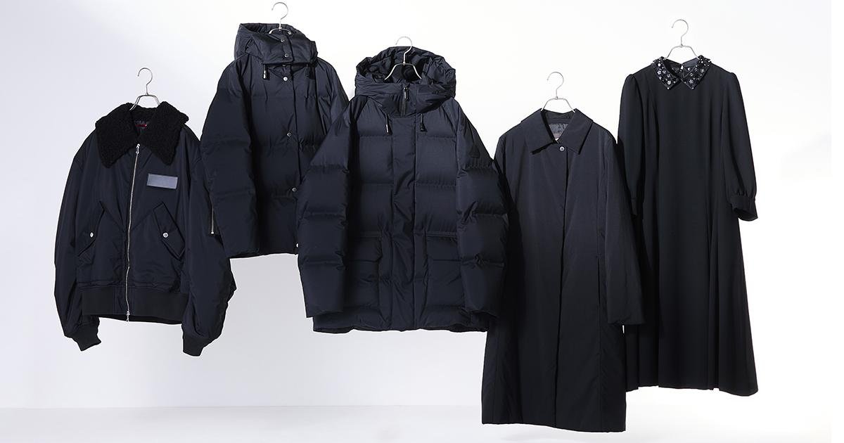 深い黒を追求した独自開発生地「BLACK OF BLACKs」2025年秋冬の新作